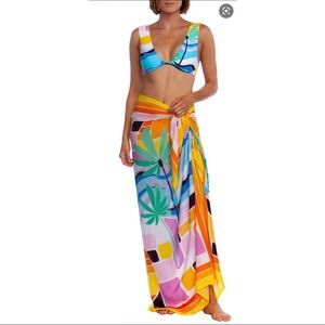 Trina Turk “Long Pareo” in Mosaic Sunrise